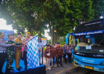 Sinergi Pemkot dan Polresta Bogor Kota: Lepas 300 Peserta Mudik Gratis di Alun-Alun
