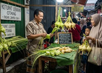 Laris Manis! Pedagang Kulit Ketupat di Bogor Kebanjiran Order Jelang Lebaran