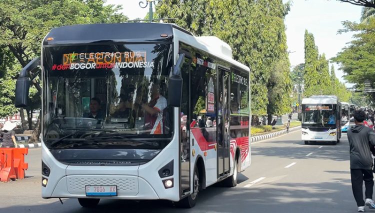 Pemkab Bogor Luncurkan Bus Listrik Gratis Rute Bojonggede–Sentul
