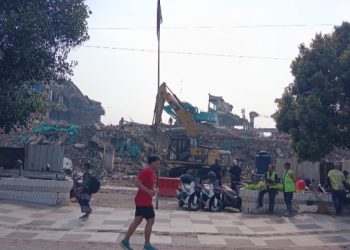 Kejar Target, Pembongkaran Plaza – Pasar Bogor Terus Dikebut