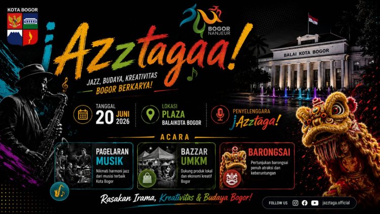 Catat Tanggalnya! Pesta Rakyat ‘jAzztaga!’ Bakal Ramaikan Plaza Balaikota Bogor 20 Juni Nanti