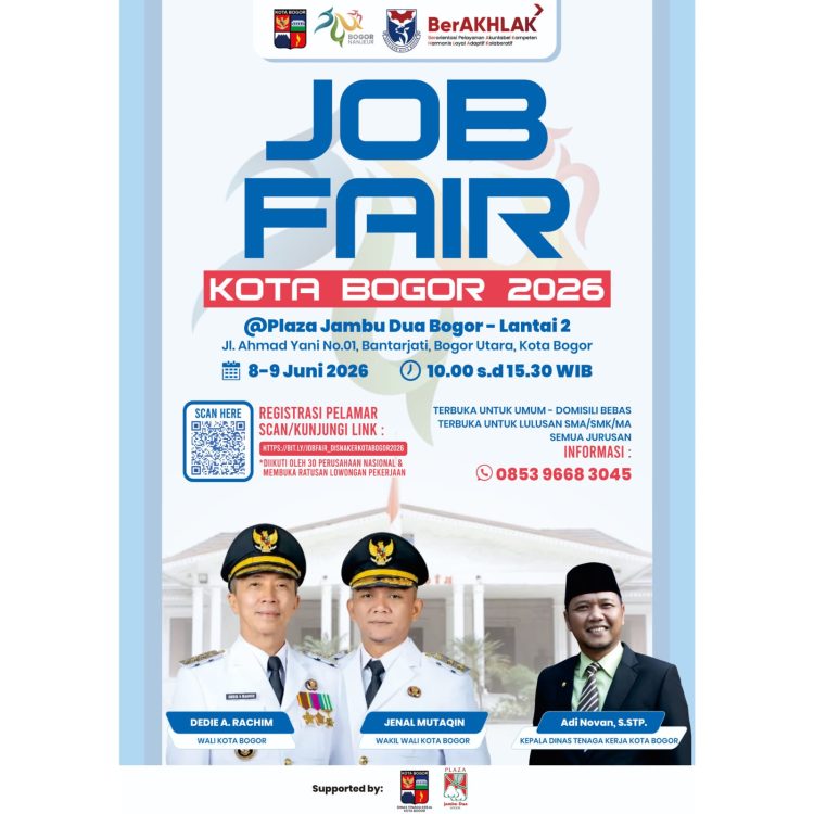 Dibuka Mulai Pukul 10.00 WIB, Begini Cara Daftar Online Job Fair Pemkot Bogor 2026