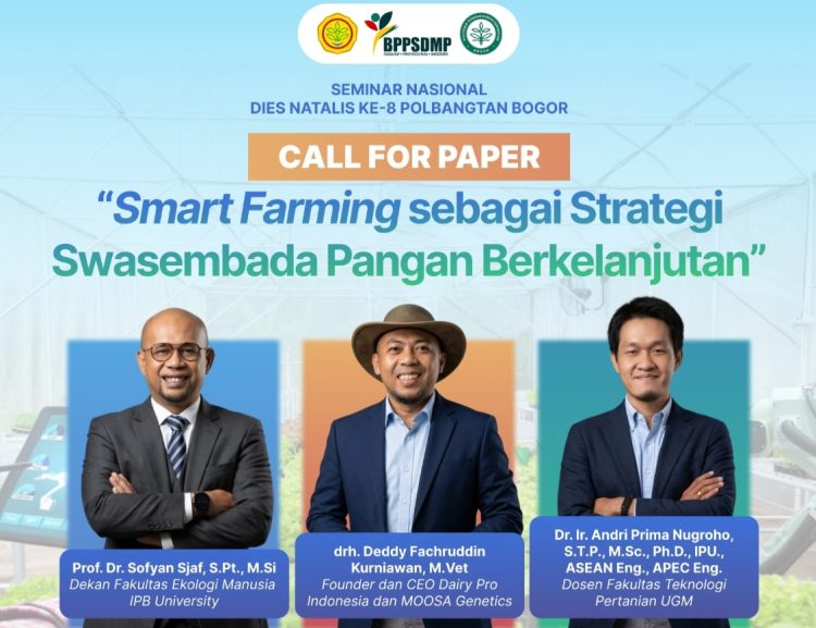 Polbangtan Kementan Gelar Seminar Nasional Dies Natalis ke 8, Dorong Smart Farming Untuk Swasembada Pangan Berkelanjutan