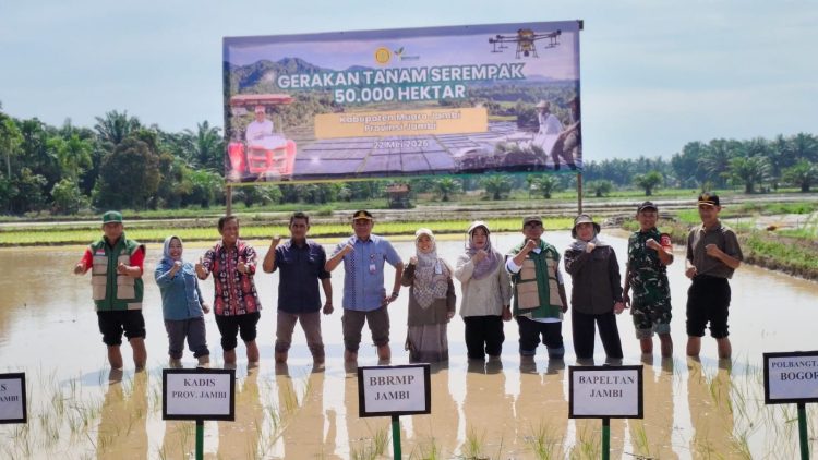 Polbangtan Kementan Dukung Gerakan Tanam Serempak 50.000 Hektar, Perkuat Peran Petani Milenial Menuju Swasembada Pangan