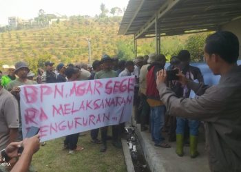 Desak BPN Ukur Lahan Eks PT BSS, Ratusan Petani Cigombong Ancam Seruduk Kantor Bupati