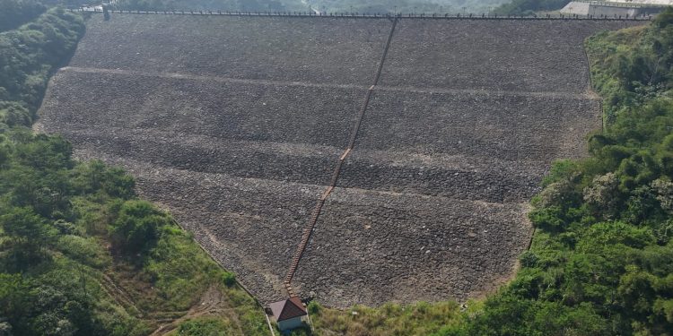 Kondisi Bendungan Ciawi di Kabupaten Bogor. Foto: BogorOne