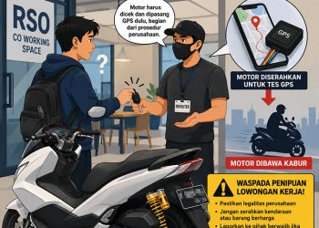 Motor Pelamar Kerja Hilang