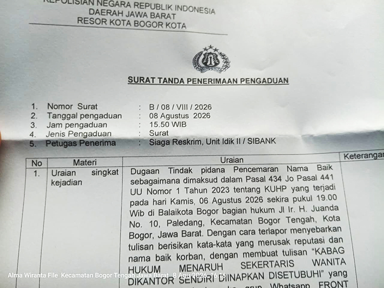 Kepala Bagian Hukum dan HAM