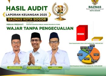BAZNAS Kota Bogor Kembali Raih Predikat WTP untuk Laporan Keuangan Pengelolaan Dana ZIS Tahun 2025