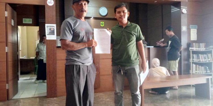 Ketua Paguyuban Irigasi Palayangan, Ujang Suganda.