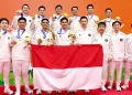 Tim Bulu Tangkis ndonesia Sabet Medali Emas Beregu Putra Asian Games 2026