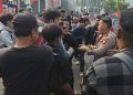 Aksi demonstrasi Liga Mahasiswa Nasional untuk Demokrasi