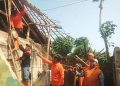 diterjang hujan deras dan angin kencang