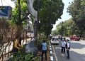 Imbas Moratorium, Tiang Reklame di Jalur SSA Kota Bogor Mulai Ditertibkan